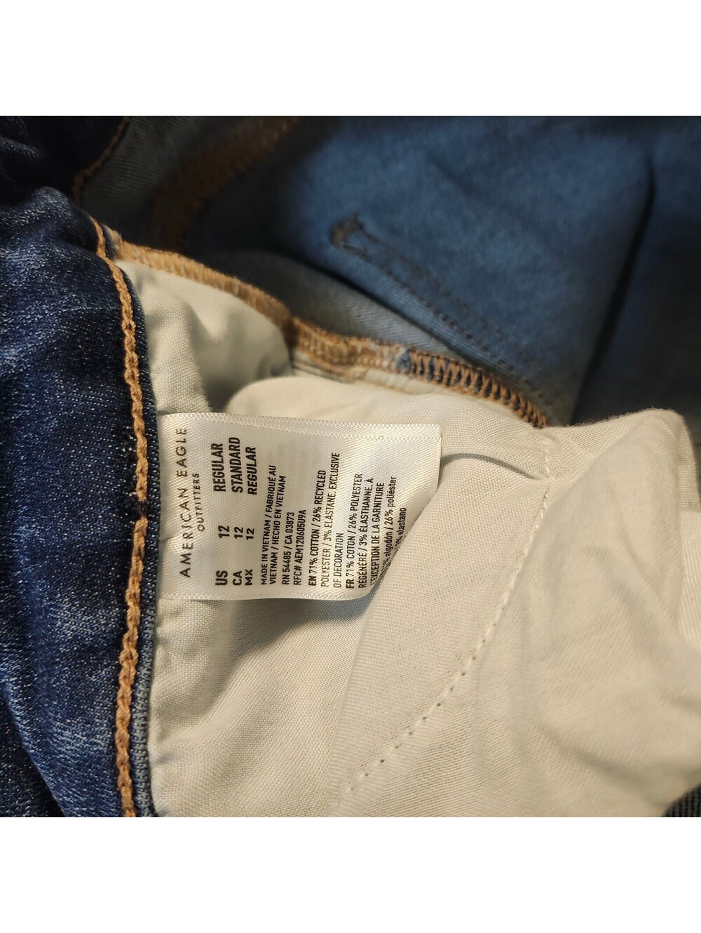 American Eagle High-Rise Jegging Jeans Blue Size 12 - Picture 11 of 11